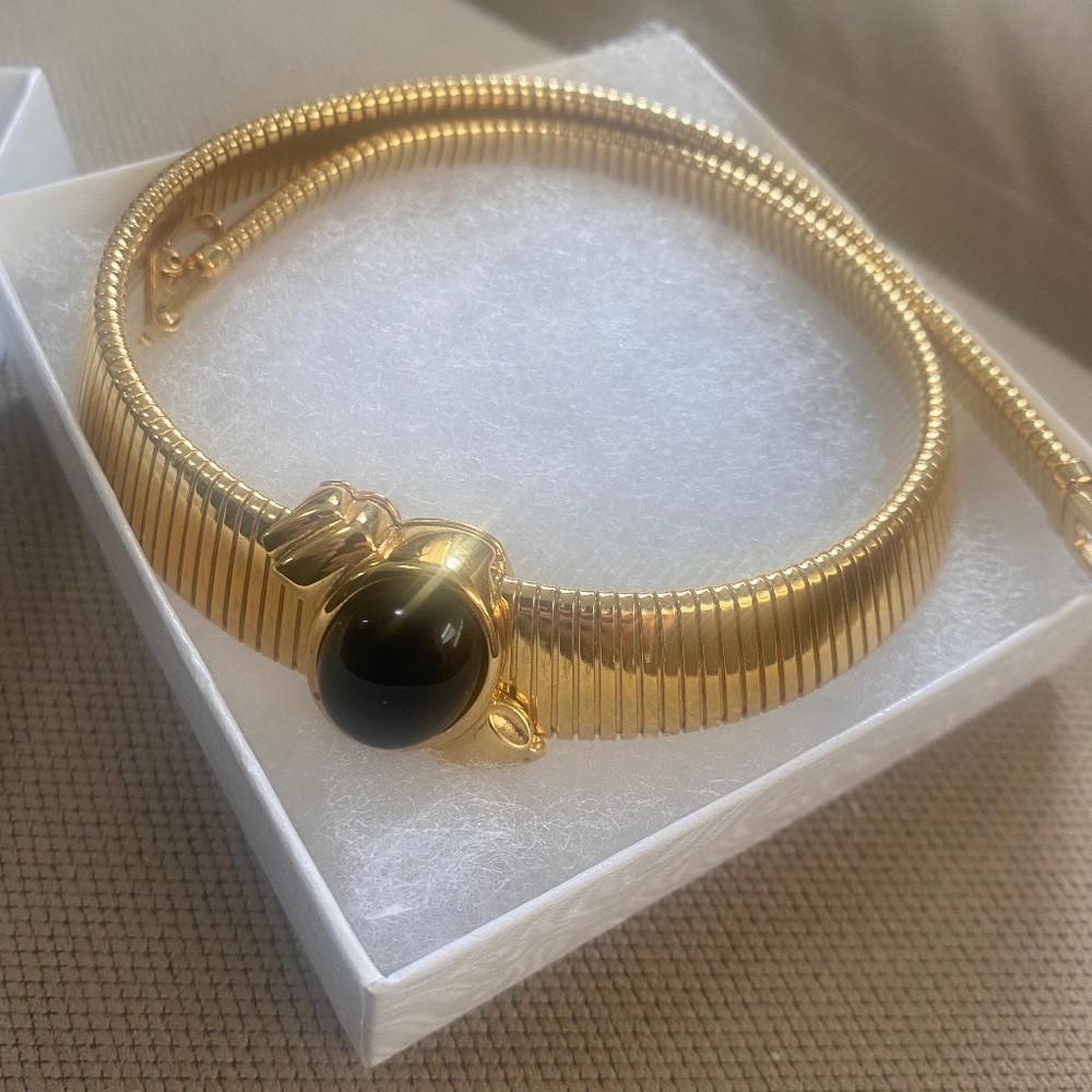 Stamped Vintage Monet Omega Choker